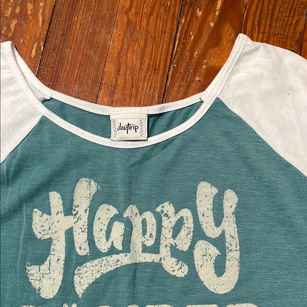 Happy Camper Raglan Tee - Picture 2 of 2